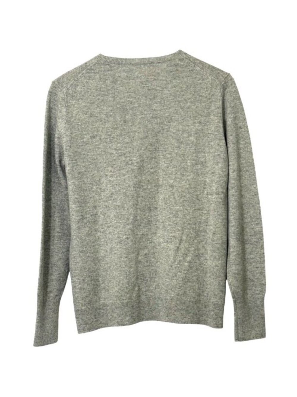 Everlane Women's Classice Crewneck 100% Cashmere Sweater Heathered Gray Size L - Picture 4 of 8